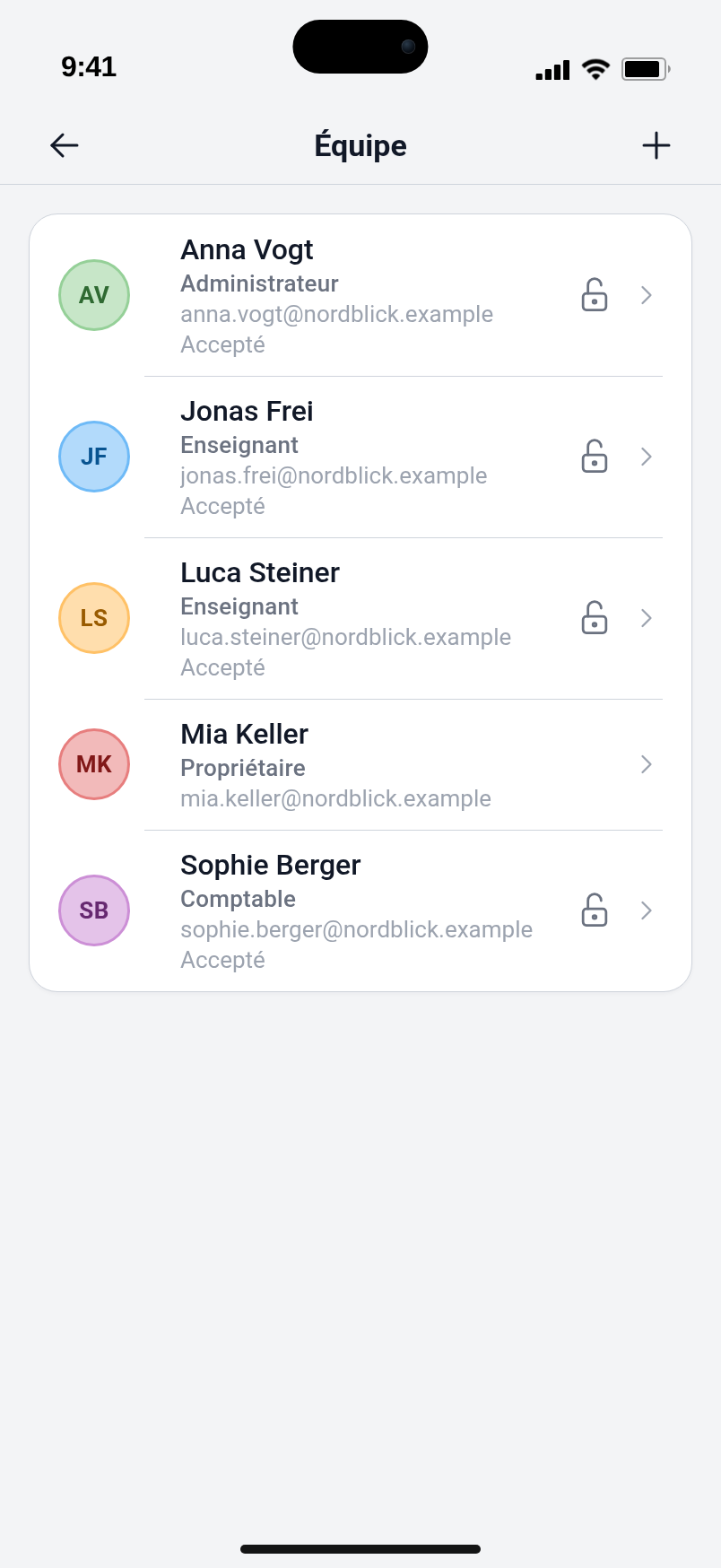 Gestion d’équipe et liste clients dans Outdrive